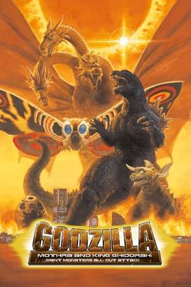 Cover for Godzilla, Mothra and King Ghidorah: Giant Monsters All-Out Attack